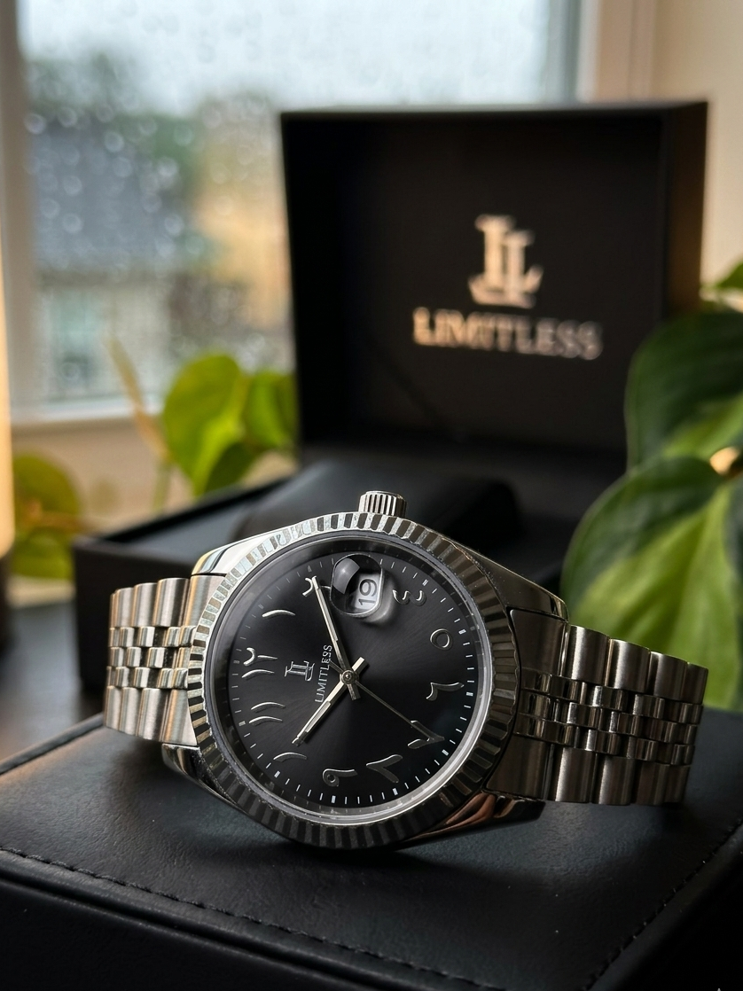 Classic Steel Arabic Watch