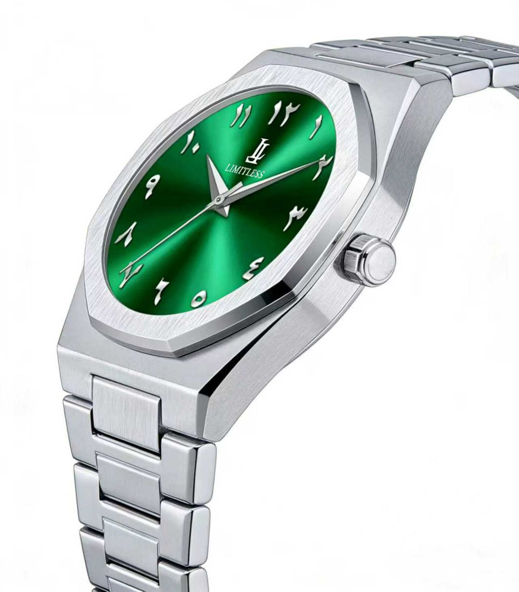 Emerald Green Arabic Watch