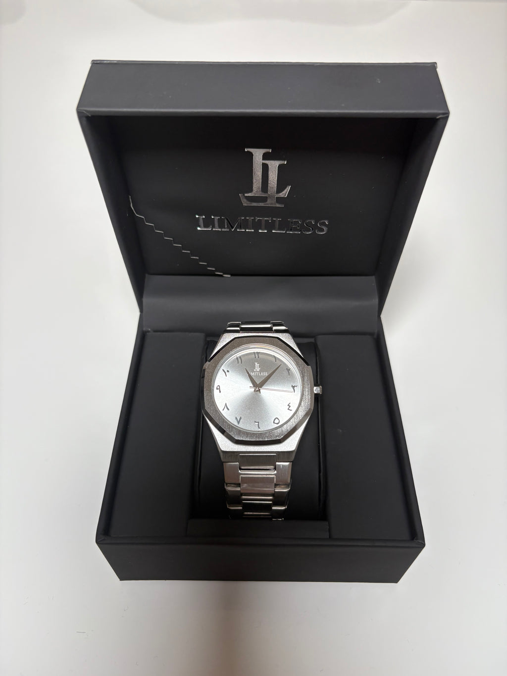 Sahara Silver Arabic Watch