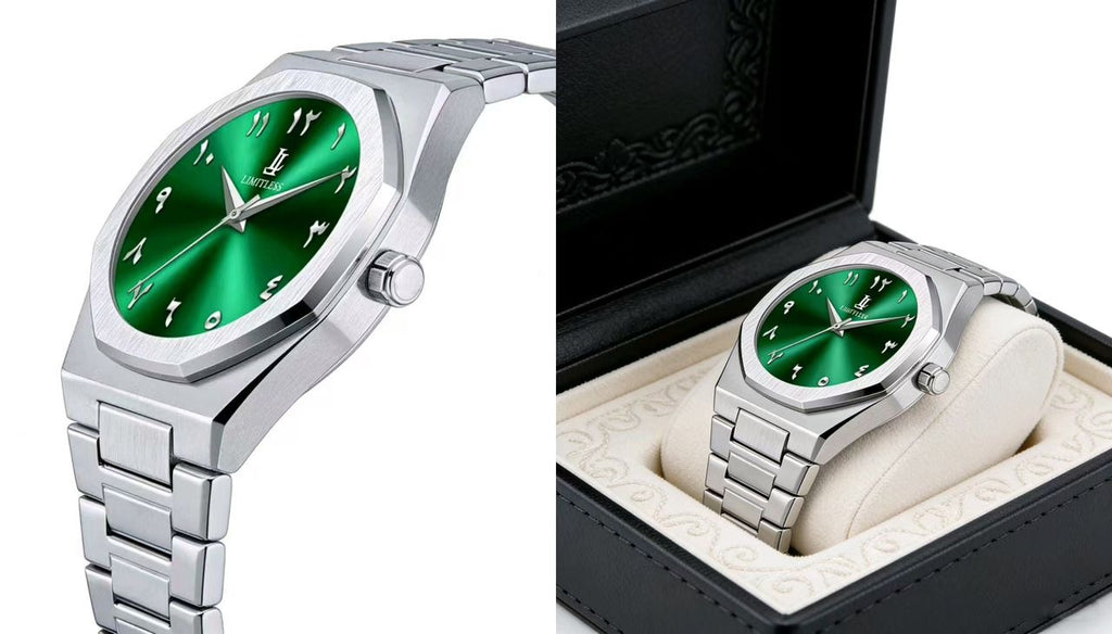 Emerald Green Arabic Watch