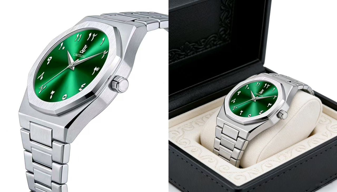 Emerald Green Arabic Watch