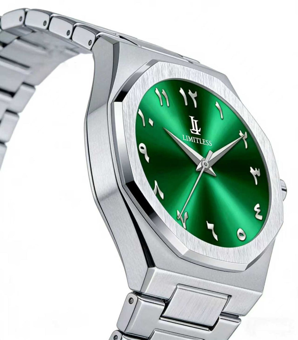 Emerald Green Arabic Watch