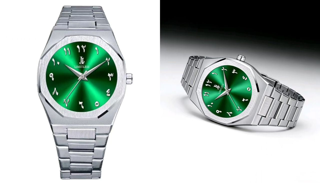 Emerald Green Arabic Watch