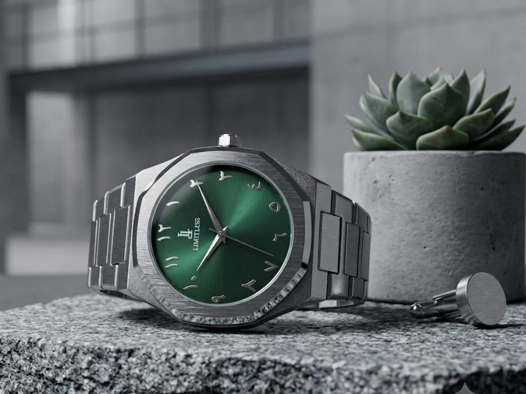 Emerald Green Arabic Watch